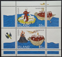 ISLANDE / YT BF 15 / EUROPA - BATEAU - MOINE - SAINT - VOLCAN - MOUTON - ILE / NEUF ** / MNH - Blokken & Velletjes