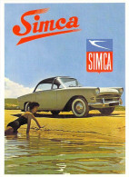 Delcampe - L'automobile Française Auto Voiture  SIMCA  D'après Publicité D'époque* PRIX FIXE - Motorräder