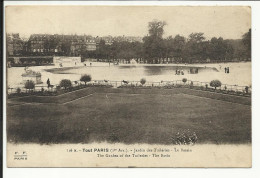 Delcampe - Tout PARIS ( 01° ) , Jardin Des Tuileries , Le Bassin ; The Garden Of The Tuileries , The Basin - Paris (01)