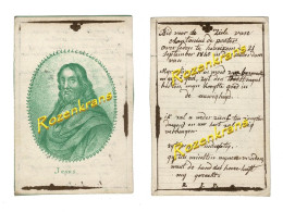 Antonius De Pooter 1840 Zeer Oud Doodsprentje Hemiksem Hemixem Jesus Bidprentje Image Mortuaire Canivet Santini Very Old - Hemiksem