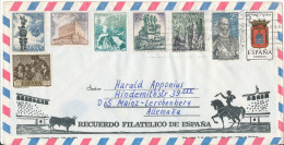 Spain Air Mail Cover Sent To Germany Madrid 19-8-1970 With More Topic Stamps - Briefe U. Dokumente