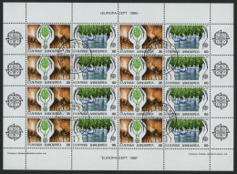 GRIECHENLAND Bl. 2-5,KB O, 1982-86, 4 Blocks Und 3 Kleinbogen Mit Ersttagsstempeln, Pracht, Mi. 105.20 - Feuilles Complètes Et Multiples