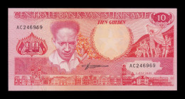 Surinam Suriname 10 Gulden Anton De Kom 1986 Pick 131a Sc Unc - Suriname