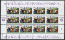 SONSTIGE MOTIVE **, 1987, Tag Der Vereinten Nationen In Kleinbogen, Komplett Von New York, Genf Und Wien, Pracht, Mi. 55 - Collections, Lots & Series