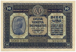 10 LIRE CASSA VENETA DEI PRESTITI OCCUPAZIONE AUSTRIACA 02/01/1918 SPL - Austrian Occupation Of Venezia