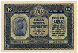 10 LIRE CASSA VENETA DEI PRESTITI OCCUPAZIONE AUSTRIACA 02/01/1918 SPL - Austrian Occupation Of Venezia