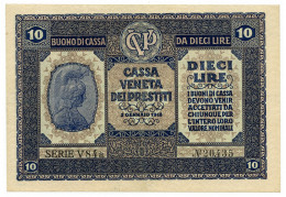 10 LIRE CASSA VENETA DEI PRESTITI OCCUPAZIONE AUSTRIACA 02/01/1918 SPL/SPL+ - Austrian Occupation Of Venezia