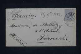 ESPAGNE - Enveloppe Pour La France - 1885 - M 12295 - Briefe U. Dokumente