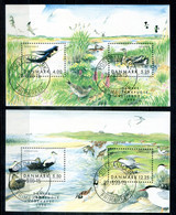 DÄNEMARK Block 12+13, Bl.12+13 FD Canc. - Vögel, Birds, Oiseaux - DENMARK / DANEMARK - Blocs-feuillets