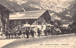 Gsteig Postkutschen & Postbureau  1908 - Gsteig Bei Gstaad