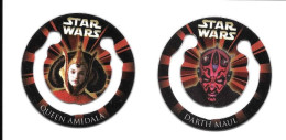 AN65 - CLIPS FINGERS CADBURY - STAR WARS - QUEEN AMIDALA - DARTH MAUL - Autres & Non Classés