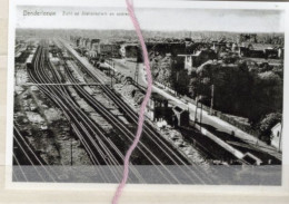 Delcampe - PHOTO DENDERLEEUW STATIE STATION GARE Oost VLAANDEREN REPRO - Denderleeuw