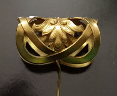 Superbe Epingle à Chapeau Art Nouveau En Laiton - Altri & Non Classificati