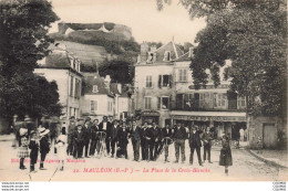 65 - MAULEON _S25488_ La Place De La Croix Blanche - Boucherie Café Du Commerce - Mauleon Barousse