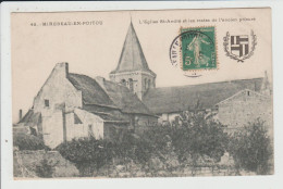 Delcampe - MIREBEAU EN POITOU - VIENNE - L'EGLISE SAINT ANDRE ET LES RESTES DE L'ANCIEN PRIEURE - Mirebeau