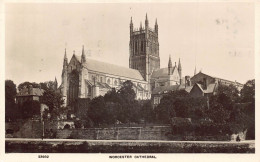 A242 England 1927 Worcester Cathedral Vintage Postcard - Worcester