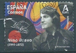 ESPAGNE SPANIEN SPAIN ESPAÑA 2024 MUSIC SINGER NINO BRAVO (1944-1973) USED ED 5720 MI 5772 YT 5477 SG 5720 - Gebraucht