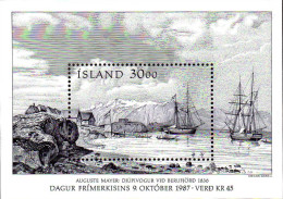 Islande Bloc N** Yv: 8 Mi:8 Dagur Frimerkising Journée Du Timbre - Blokken & Velletjes
