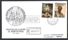 FDC RECOMMANDÉ - 1967 - POUR FIRENZE - - Briefe U. Dokumente