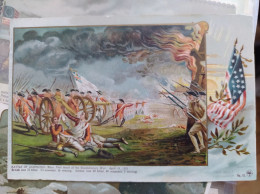 Usa Cartolina Vintage Battle Of Lexington Originale Inizio Secolo - Autres & Non Classés