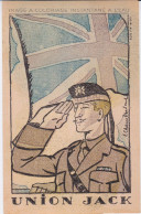 MILITARIA - MILITAIRE BRITANIQUE - UNION JACK - IMAGE A COLORIAGE INSTANTANE A L'EAU + PUB PHOSPHATINE ALIMENT BEBE - Drapeaux