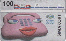 TARJETA DE ISLANDIA DE 100 SKREF - SIMAKORT (311A) - Iceland