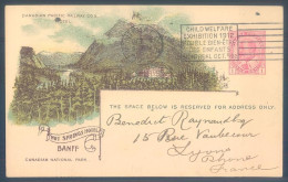 Canada Alberta BANFF Hot Springs Hotel Canadian Pacific Railway Compagny 1912 Entier Postal - Banff