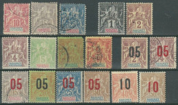 F-EX55941 DAHOMEY 1900-1902 NORMAL + OVERPRINT STAMPS LOT +90€ FRENCH COLONIES. - Altri & Non Classificati