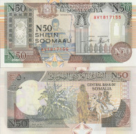 Somalia 50 Shillings 1991 P-R2a UNC - Somalia