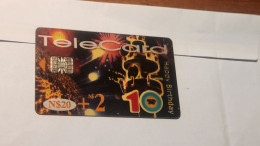 Nambia-(NA-TNA-0210-NMB-214)Happy Birthday10(83)-(Transparent Card)(NAEI104381259)(N$20)(2003)-used Card - Namibia