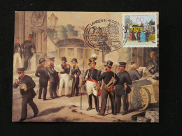 Carte Maximum Card Histoire Postale Postal History Diligence Tag Der Briefmarke 1981 (Langen In Hessen) - 1981-2000