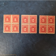 CUBA  NEUF  1914  TASA  POR  COBRAR  //  PARFAIT  ETAT  //  1er  CHOIX  // Bloc De 4 - Ungebraucht