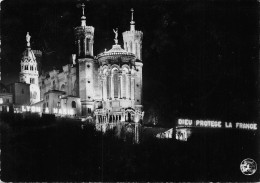 LYON Colline De Fourvière Basilique Notre Dame 8 Décembre Illumination Et La Saône 50 (scan Recto Verso)KEVREN0684 - Lyon 5