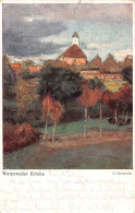 L014 Germany 1914 Worpsweder Kirche Painting Vintage Postcard - Worpswede
