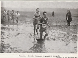 Delcampe - DOCUMENT PRESSE 17 Cms X 12 Cms  Env    VINCENNES. Cross Des Champions. Un Passage De DOLQUES.. - Leichtathletik