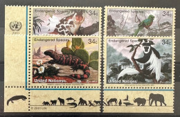 Nazioni Unite New York 2001 Natura Set MNH - Neufs