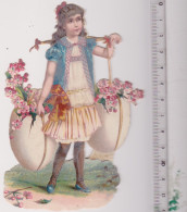 Découpis, Enfant, Fille Avec œufs - Easter