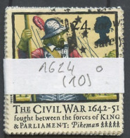 Grande Bretagne Lot 1992 Y&T N°1624 - Michel N°1405 (o) - 24p Bataille D'Edgehill -  Lot De 10 Timbres - Sheets, Plate Blocks & Multiples