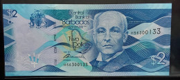 Barbados. 2 Dollars.   P.73.  UNC - Barbados