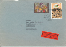 Greece Express Cover Sent To Germany 9-10-1978 Topic Stamps - Lettres & Documents