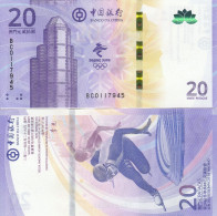 Macau 20 Patacas 2021 Beijing Winter Games UNC - Macau