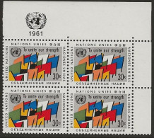 1961 - UN - ONU - NEW-YORK -  Y&T N°88 - Bloc De 4 - Block Of 4 Stamps - Neuf MNH (**) - Neufs
