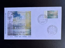 GERMANY 2013 FDC GERHARD RICHTER SELF ADHESIVE STAMP BERLIN 01-07-2013 DUITSLAND DEUTSCHLAND SELBSTKLEBEND PAINTINGS - 2011-…
