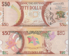 Guyana 50 Dollars 2016 UNC 50 Years Of Independence - Guyana