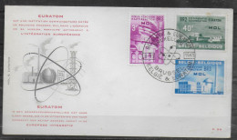 BELGIQUE  FDC 1961 Euratom Atome Réacteur - Atomo