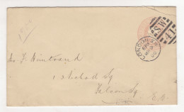 "GROSSBRITANIEN-LOCHUNG/PERFIN" 1900, Ganzsachenumschlag Wertstempel Mit "LOCHUNG/PERFIN" Ex London (63179) - Briefe U. Dokumente