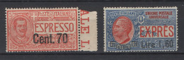 Regno 1925 - Espressi Soprastampati - Nuovi Gomma Integra - MNH** - Express Mail