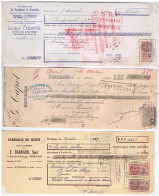LETTRES De CHANGE - GIRONDE - BORDEAUX - Eugène CHAMPEIL - G. CAPOT - F. BARRAUD ( 3 Papiers ) - Bills Of Exchange