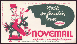 Buvard ( 20.5 X 11.5 Cm ) " Novemail " Peinture ( Pliure ) - Verf & Lak