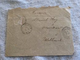 Luxembourg Lettre 1890 Postes Relais No 5 Mamer - 1882 Allegory